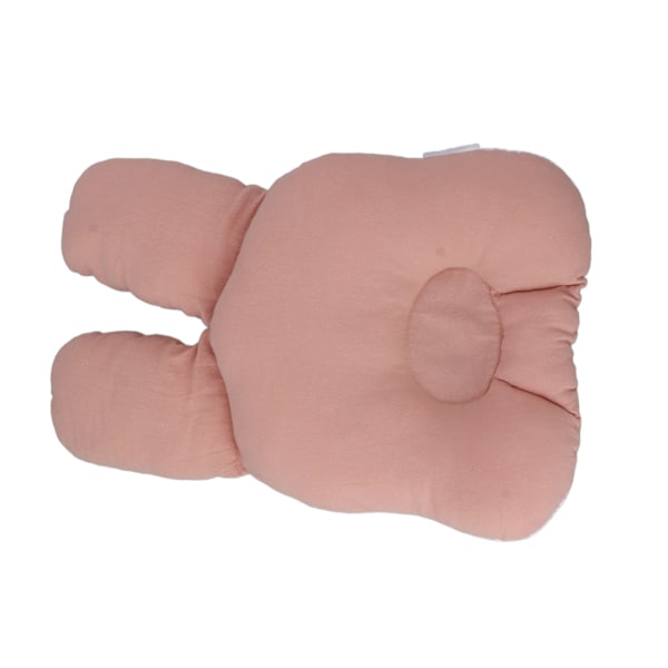 Baby Pude med Indsænket Kaninøreform 21,5 cm Bred Blød Åndbar Baby Pude Spædbarn Toddler Sovepude Pink