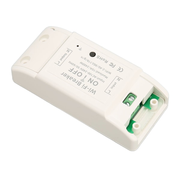 WiFi Smart Switch Håndfri Stemmestyring Afbryder Hjemmeapparat Til/Fra-kontakt AC100‑240V