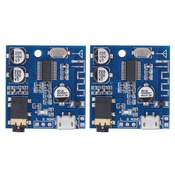 2 STK MP3 Bluetooth-lydmodul med USB 5P-interface DIY bilhøjttaler-lydkort DC3.7-5.5V