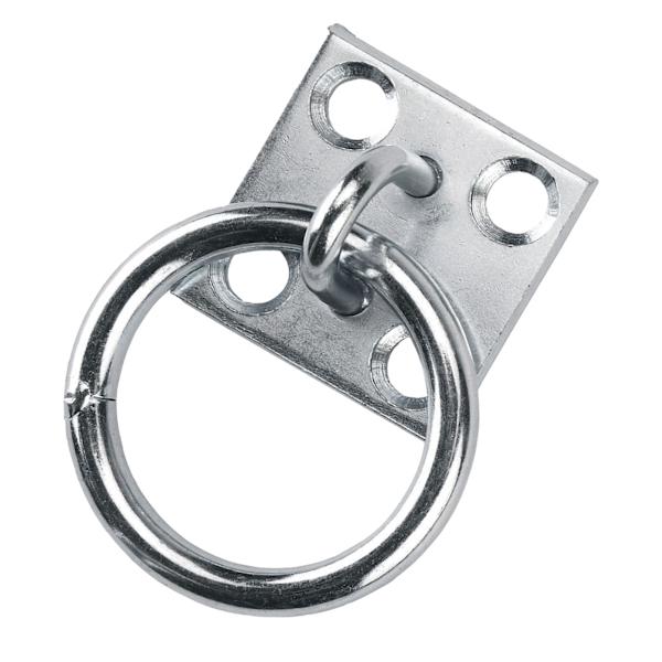 Tie Ring Plade Rustfri Belægning Metal Hest Spændebøjle til Hestestald Badning