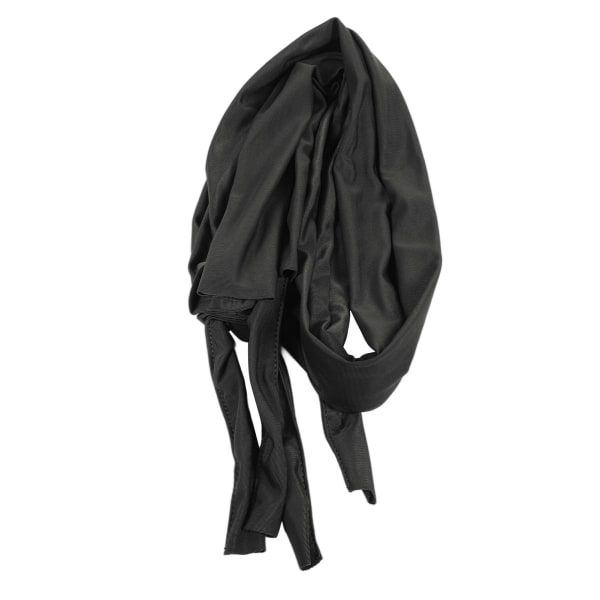 Horse Tail Wrap Forlænget elastisk flettet hestehaletaske til at hjælpe med at afvise myg og forlænge stregområdet Sort