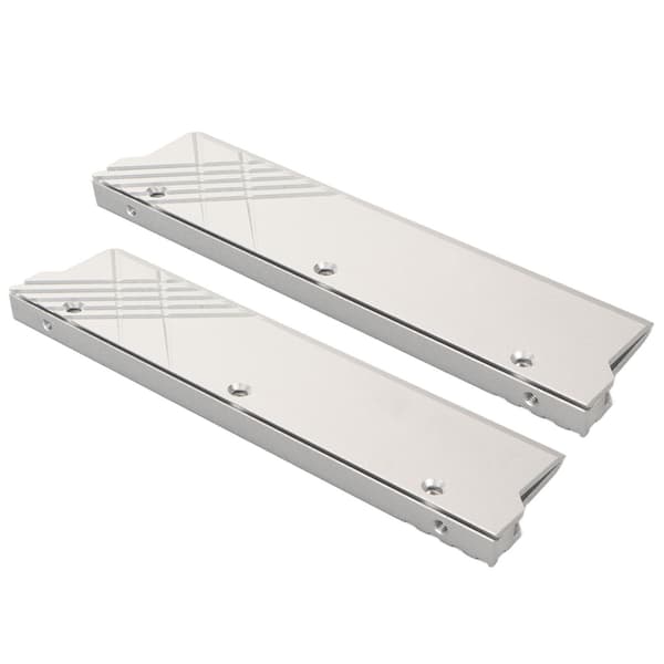 Computer vandkøling køleplade aluminiumslegering hukommelseskøleplade DDR5 hukommelseskøler sølv