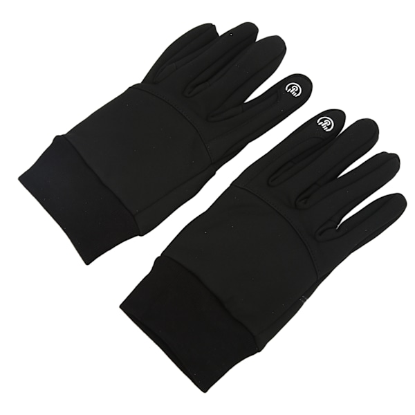 Vinter Utomhus Pekskärm Alla Fingerhandskar Halkfria Vindtäta Fleece Varma Sportshandskar L