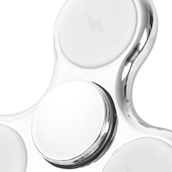 Håndfingerrotation legetøj med 18 variabel LED lys 3 blad børn fingerspids gyroskop legetøj hvid