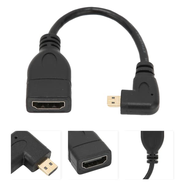 HDMI til HDMI Albue Adapter Kabel til HDTV
