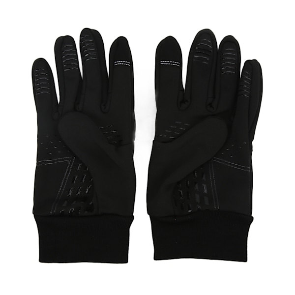 Vinter Utomhus Pekskärm Alla Fingerhandskar Halkfria Vindtäta Fleece Varma Sportshandskar L