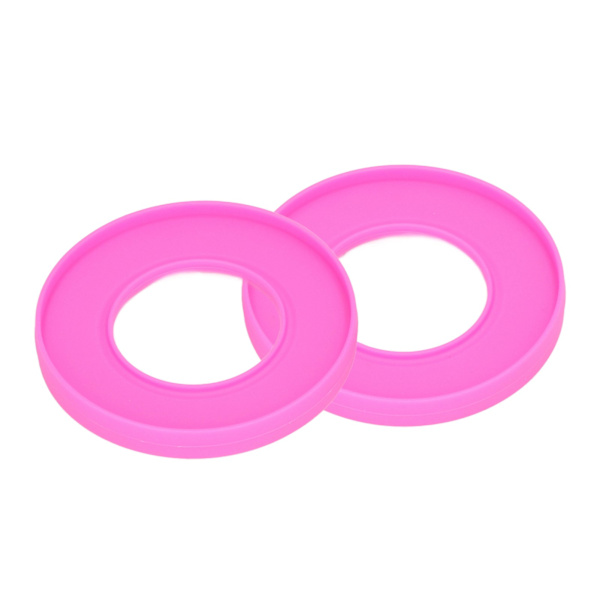 2 st silikonarmband hushåll vattentät symmetrisk sugkopp fixering flexibel bekväm kök handledsskydd ros röd