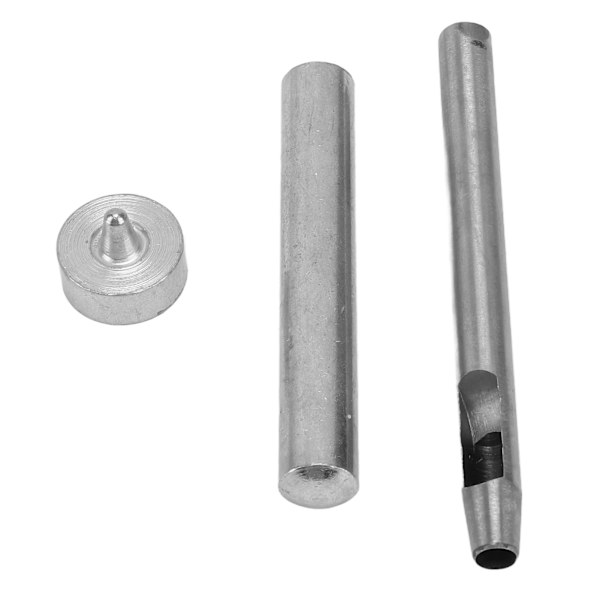 50 kpl nahka-niittiä, pyöreä sisäreikä, 3 kpl työkalua DIY-askarteluun, 7 mm / 0,28 tuumaa
