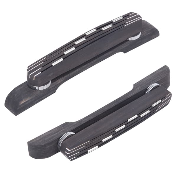 GO104 Ebenholts Gitarrstall Jazzgitarrtillbehör med 6-punkts justerbar höjd 21~26mm