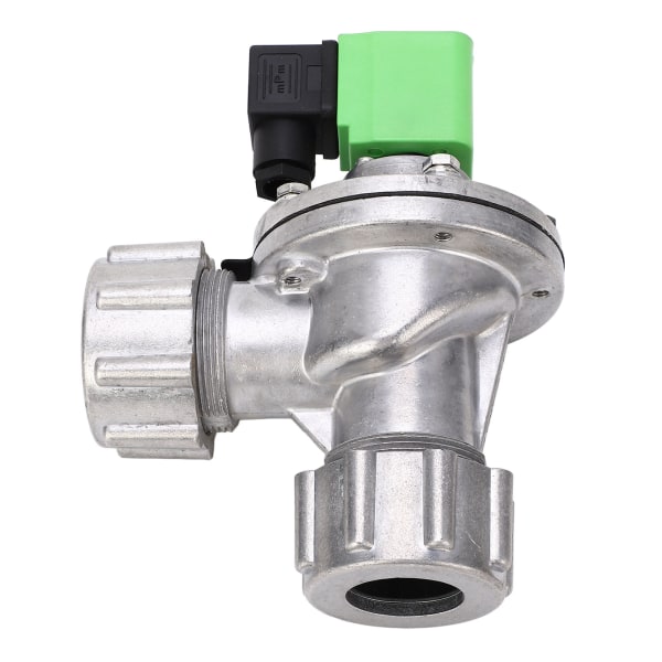Puls Solenoidventil 34mm Indløb Udløb Aluminiumlegering Han Gevind Pulsventil til Støvsuger DC24V