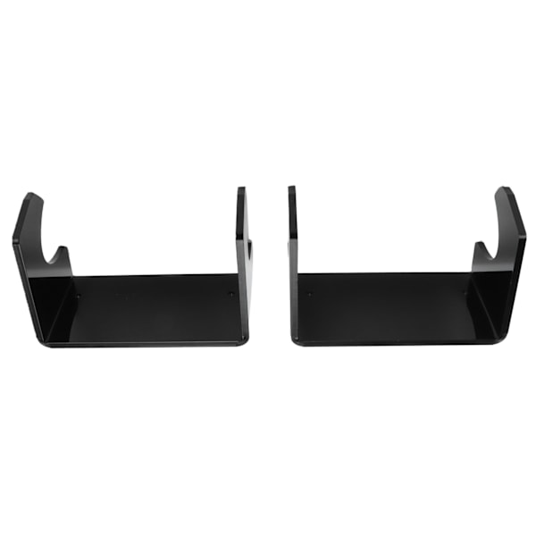2 stk. Langt Skateboard Oppbevaringsstativ Longboard Veggmontert Holder for Soverom Stue Svart