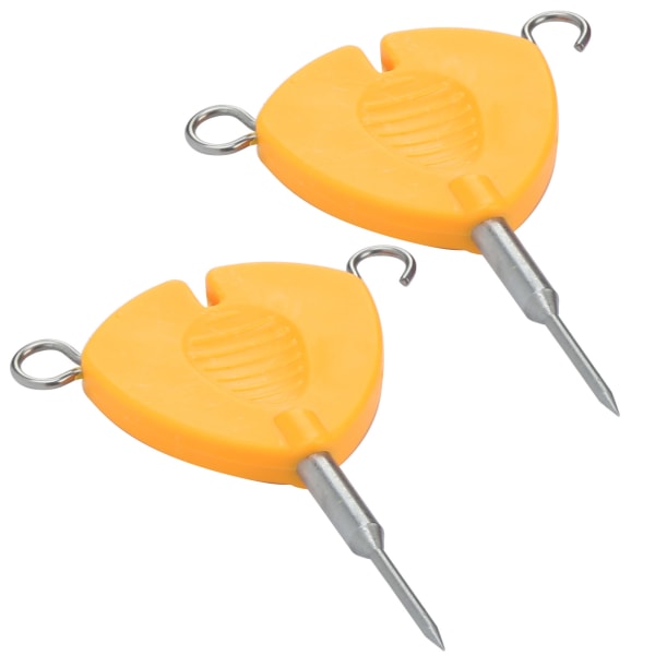 2st Bärbar Fiskebete Nål Krok Knot Avdragare Fiske Age Riggar Verktyg Orange