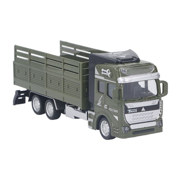 Transportvogn Model 18,6 cm Lang Metal Legering Træk Tilbage Transporter Vogn Model Legetøj Til Leg Samling