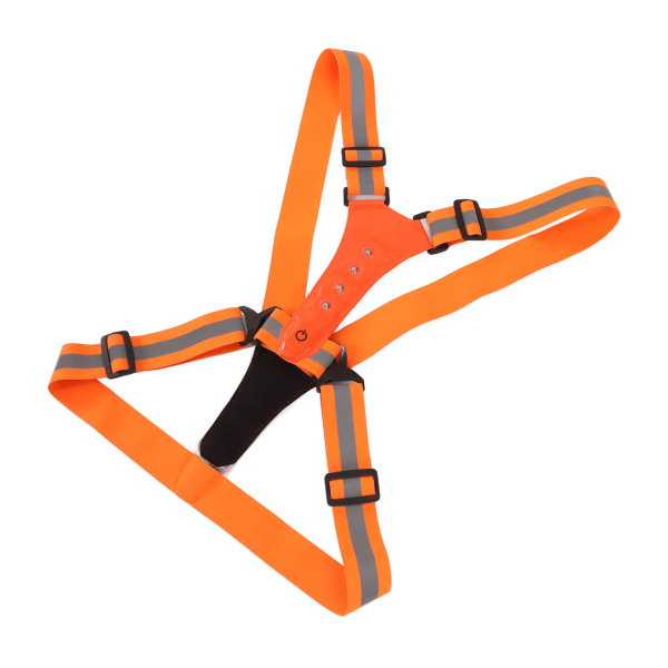 LED reflexväst löparutrustning Band 3 Ljusläge 360° reflekterande skydd Säkerhet reflexväst Orange Röd