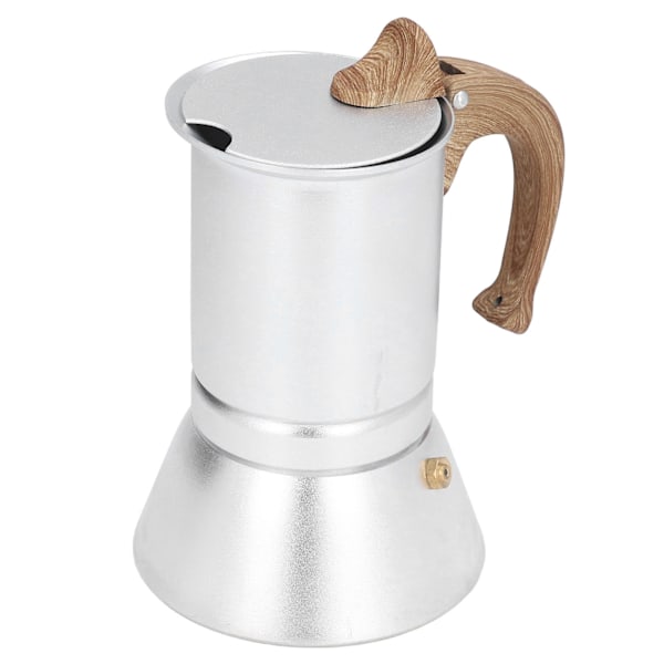 Moka-komfyr kaffetrakter profesjonell metall italiensk kaffetrakter for hjemmereiser sølv 150 ml