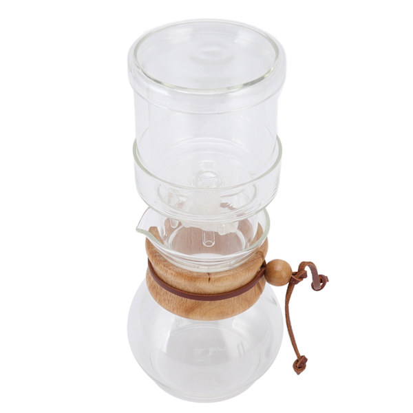 Justerbar kaffedroppkanna i glas för iskaffe, öl, mjölk, 400 ml