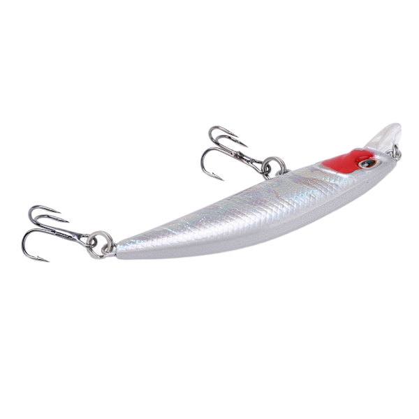 Kalastusvieheet 3D Elävät Silmät 6,8cm ABS Muovi Kestävä Luonnollinen Tukeva Minnow Viehe Meri- ja Makeaan Veteen Väri 5