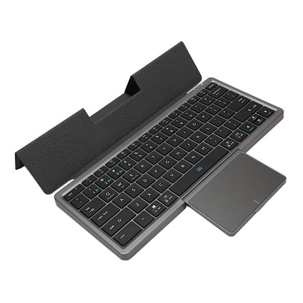Tablet Tastatur Etuier med Trackpad Aftagelig Samtidig Driftstilstand Multifunktionel Tablet Etui til Win XP til Win 7 10 11 Jern Grå