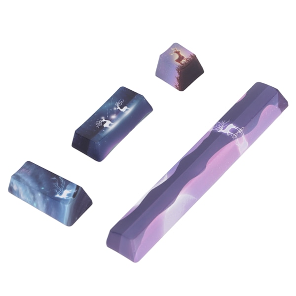 Keycap 4 Tangenter Älgmönster Design Mellanslag ESC Enter Numpad Enter Personlighet DIY Keycaps för Mekaniska Tangentbord