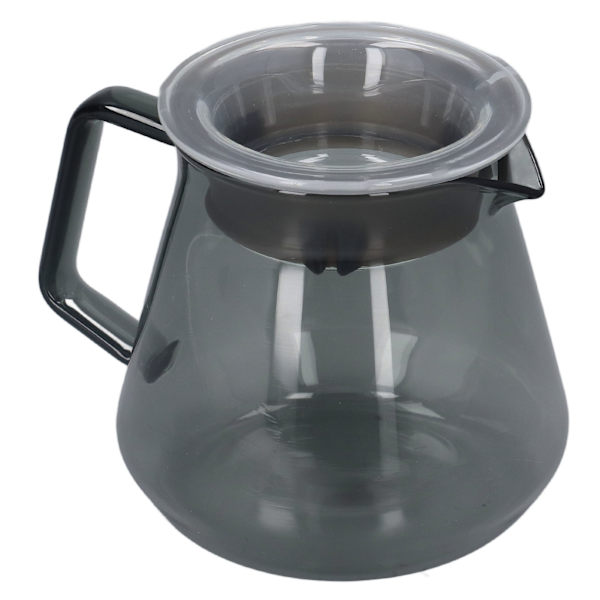 Galvaniserad grå kaffekanna i högborosilikatglas, handkaffebryggare för hushållskök, 300 ml