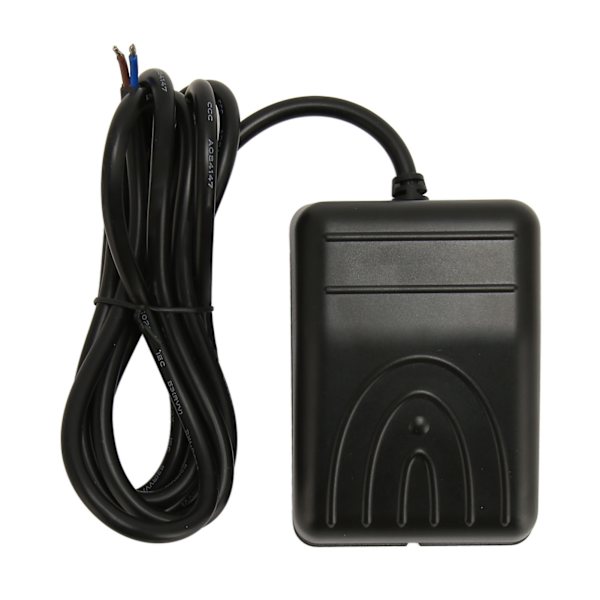 Fotomkopplare 16A 250V AC High Power Självåterställande Vattentät enkelfotpedalkontrollomkopplare med 6,6 fot kabel FS211W2S, 2-trådskärna