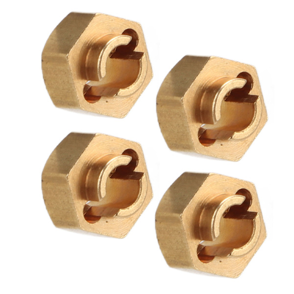 7mm Mässing Hex Hjulnav Adapter Stabil Utbytbar för Axial SCX24 1/24 Fjärrkontrollbil