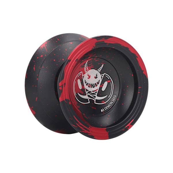Yo Toy 2 Rotasjonsmoduser String Trick De-stressende Uresponsive Yo-yo med Kulelager for Barn Svart Rød