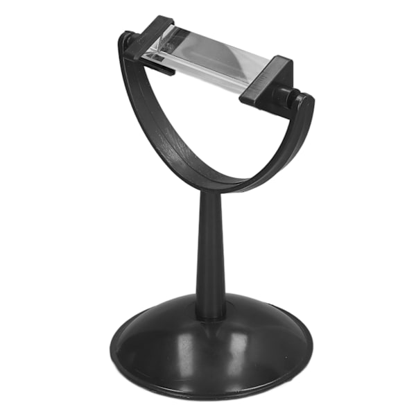 Optisk glas triangulärt prisma med stativ 360 graders rotation fotofotografering fysik ljusspektrum undervisningsverktyg L