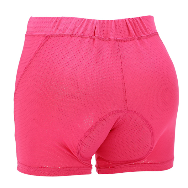 Cykling Vadderade Shorts Silikonkudde Design Elastiska Mjuka Andningsbara Bekväma Cykelunderkläder för KvinnorXL