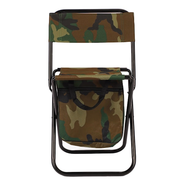 Campingstol Stålrør Oxford Klud Bærbar Klapstol Skammel med Taske til Fiskeri Picnic Strand Camouflage