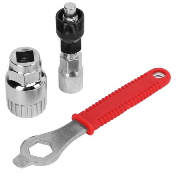 Sykkelkjedenøkkel Fjernnøkkel for fjerning av sykkelkjede Reparasjonsverktøysett med avtrekkerbunnbrakett