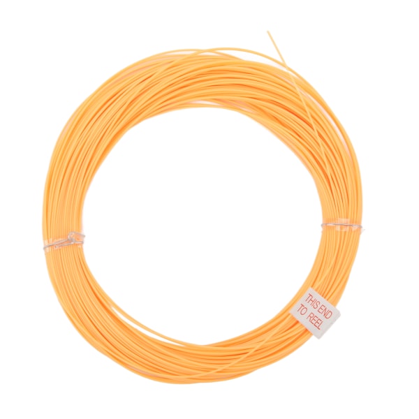 100FT fluesnøre Orange slidbestandig PVC nylonvægt fremad flydende line fluesnøre til fluefiskeri