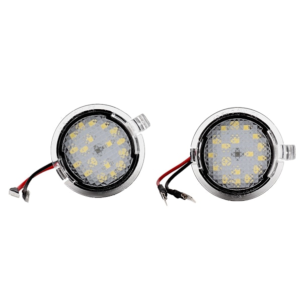 2 stk LED Under Side Bakkespeil Puddles Lys Lampe Passer til Ford Bil Tilbehør