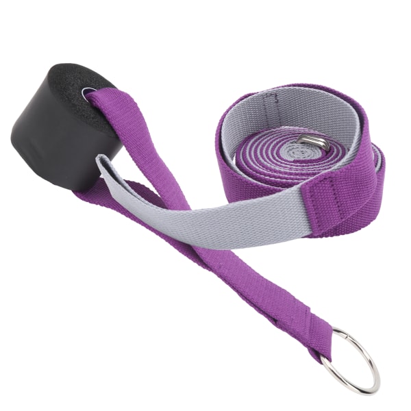 Yoga Pilates Ligament Ben Stretching Bælte Dans Pull Strap One Word Horse Trainer Grå Lilla