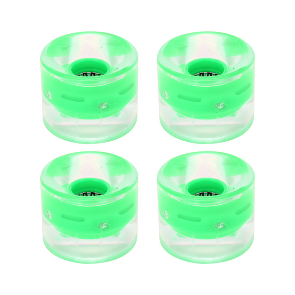 78A 60x45 mm højelastisk skateboard flashhjul PU fyld til Longboard Cruiser Board (grøn)