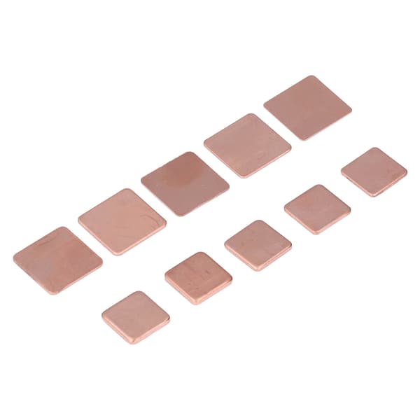 Køleplade Kobber Pad Shim 10 Typer Køleplade Termisk CPU Køler Kit til VGA VRAM RAM