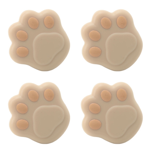 12 kpl kulmasuojaa kissan tassun muotoinen silikonimateriaali 3,8x3,8x1,9cm joustava huonekalukulman puskurit Aprikoosi
