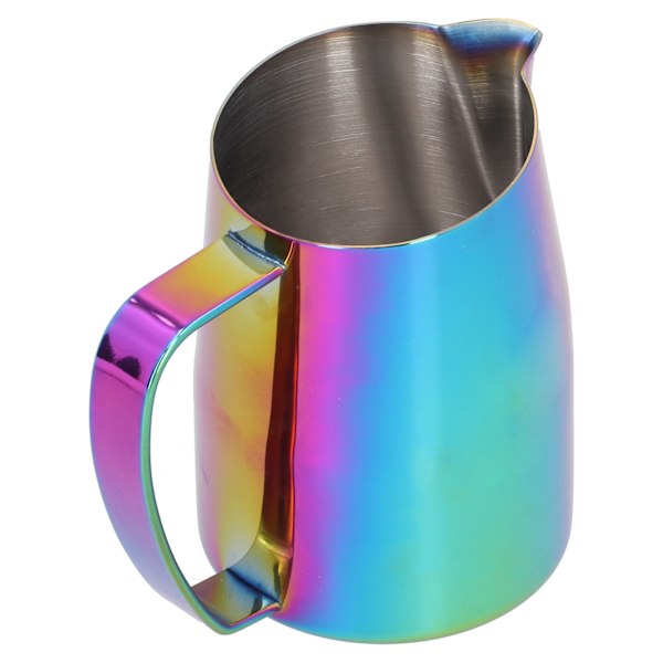 450 ml rustfritt stål kaffemjølkeskum latte kopp mugge for hjem kaffe fargerik