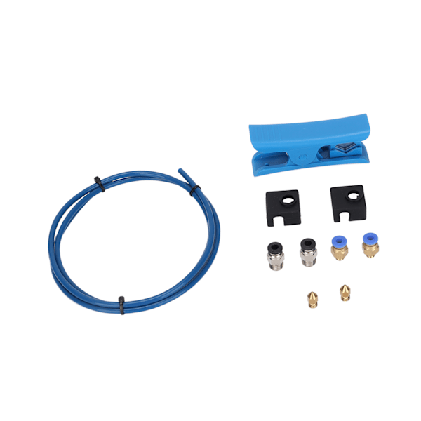 3D-skrivardelar Kit med PTFE-slang Silikonfodral PC4‑M6 PC4‑M10 Skärare 0,4 Munstycken för Ender 3/3 Pro/5 CR‑10/10S