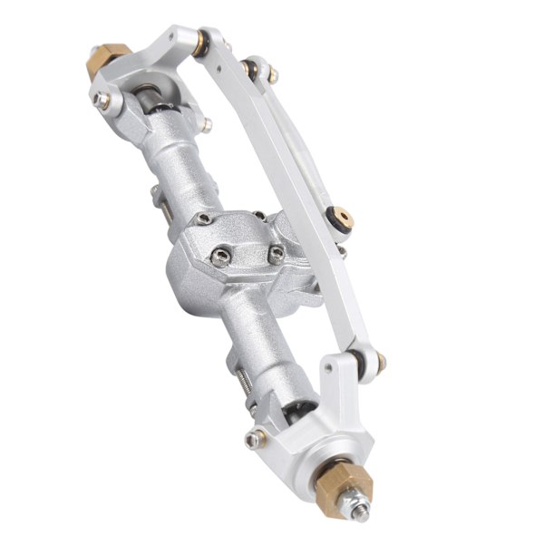 RC Metall Komplett Foraksel Akselmontering for Axial SCX24 90081 1/24 RC Bil Oppgraderingsdeler Sølv
