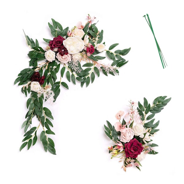 Bröllopssimulering Båge Blomsterdekoration Bröllop Scenbakgrund Blommor