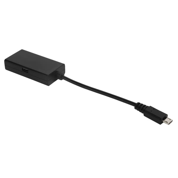 HD Video Display Adapterkabel Micro USB 1080P Oplader Telefon til Projektor Sort
