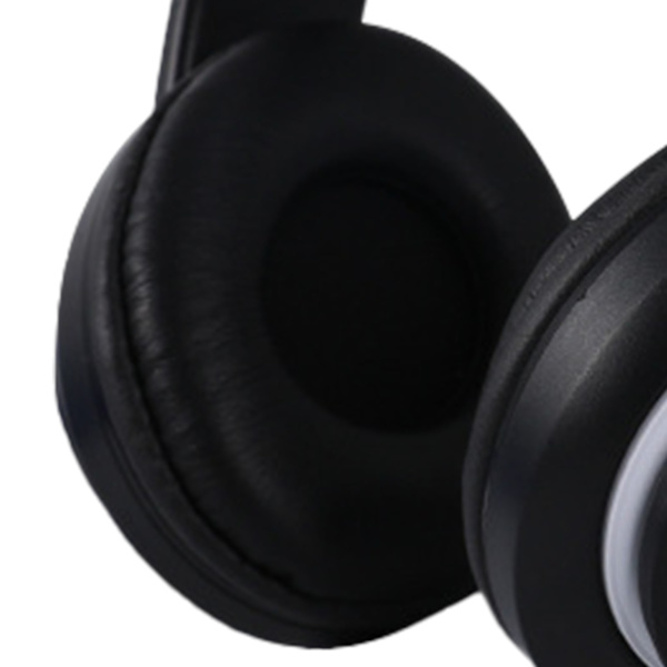 Taitettavat Bluetooth -kuulokkeet HiFi Hehkuva Effect Kevyt Mukavat Söpöt Langattomat Kuulokkeet Musta