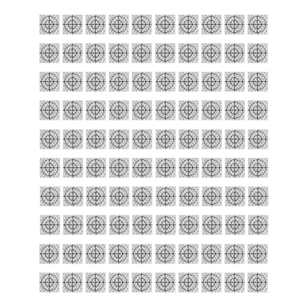 100 stk. selvklæbende reflekterende ark harpiks reflektor klistermærker patches til totalstation undersøgelse 3x3cm