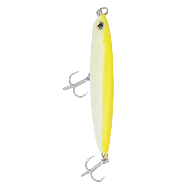 Simulation Hard Bait 24g Minnow Lure Swimbaits Rustfri med 2 kroge til Long Shot Seawater Boat Fishing#5