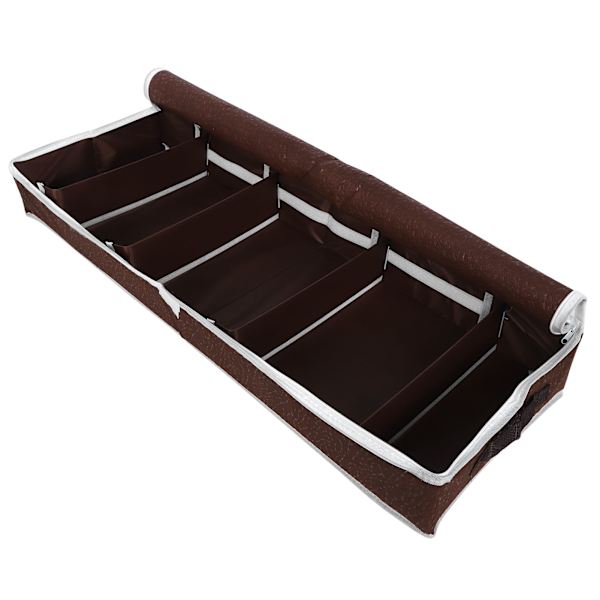Vedenpitävä kenkien säilytyslaatikko vetoketjulla PVC-kannella Kenkäjärjestäjälaatikot Säädettävät väliseinät L 84x31x11,5cm