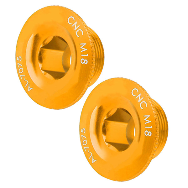 2kpl M18 polkupyörän cover cap Pölytiivis vedenpitävä alumiiniseososat Prowheel Hollow integroidulle kampisarjalle Kultainen