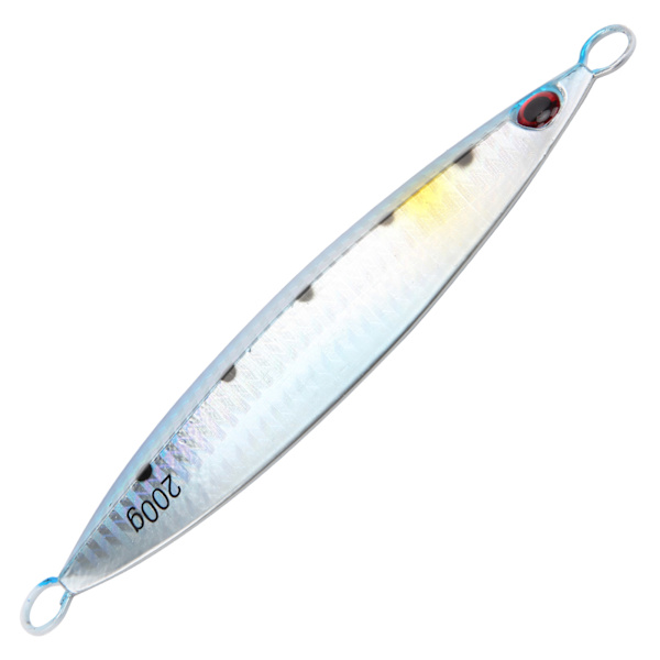 Fiske Kunstig agn Fiskeformet metall naturtro sluk Fisketilbehør Blå200g/7.1oz