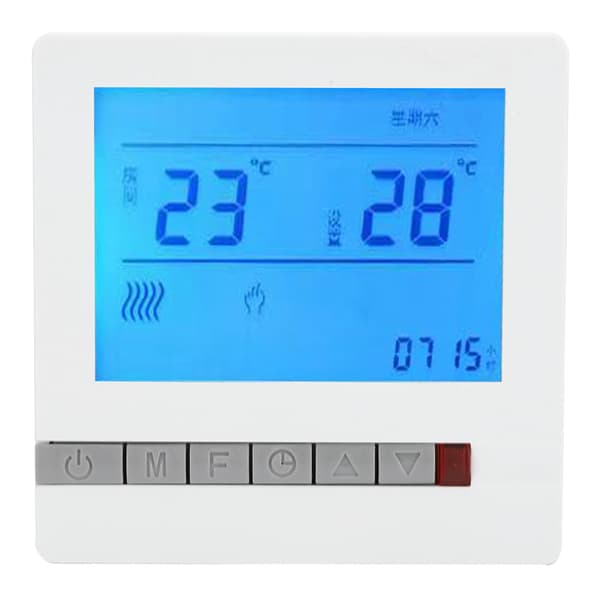 AC220V Termostat Vatten Golvvärme Temperaturregulator Panel med LCD-Display