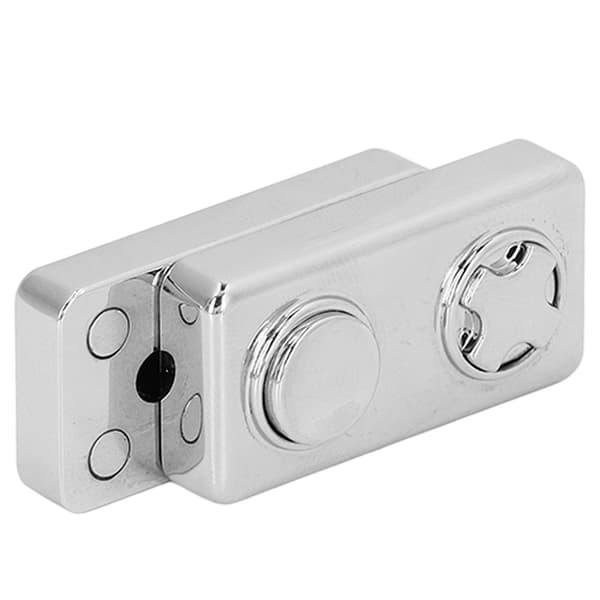 Magnetisk Skyder Sensorisk Legetøj Terningformet 2 Knapper Lindrer Stress Fingerspids Push Skyder Legetøj Sølv